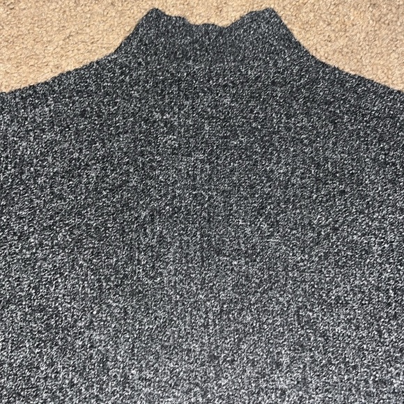 Eileen Fisher Silk Noil Stand Collar Cardigan Charcoal Medium - Picture 8 of 10